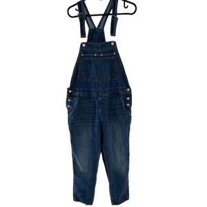 GAP slouchy overalls in medium indigo